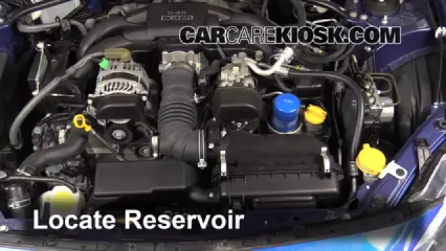 2013 Subaru BRZ Limited 2.0L 4 Cyl. Líquido limpiaparabrisas Agregar líquido